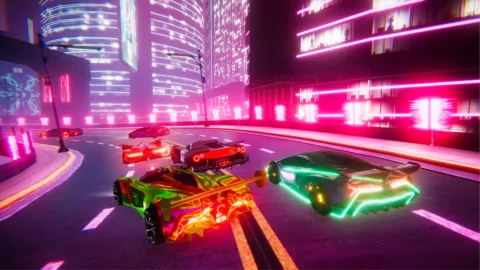 Neon Drifter Cyber Racing ROM image (4)