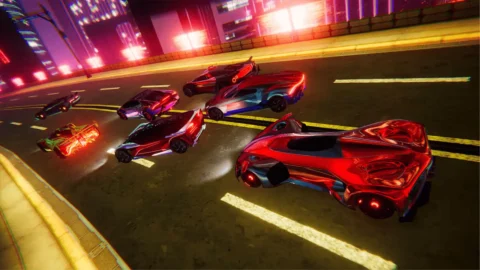 Neon Drifter Cyber Racing ROM image (5)